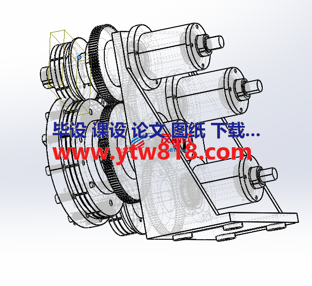 齿轮传动机构模型设计图
