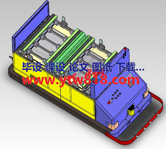 AGV小车（自动引导小车）移动机3D数模图纸 STEP格式