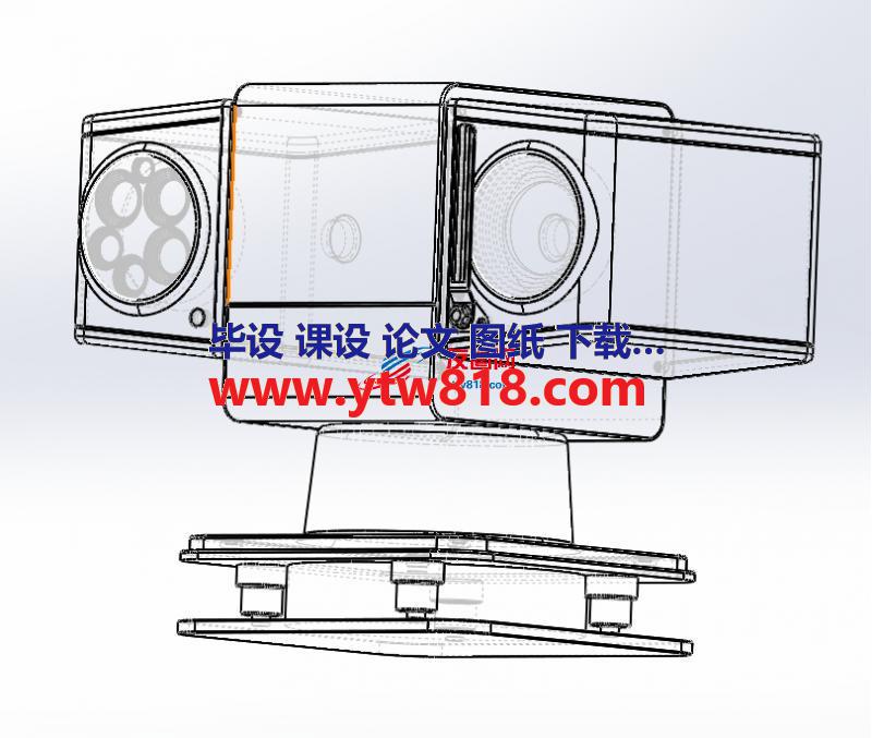 专用型摄像头设计三维三套图