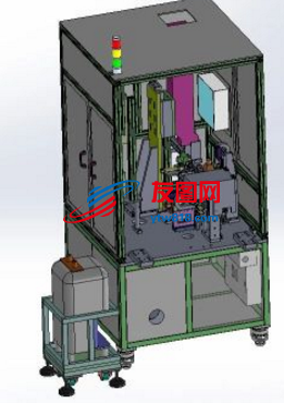 导通高压打标机3D数模图纸 Solidwokrs设计