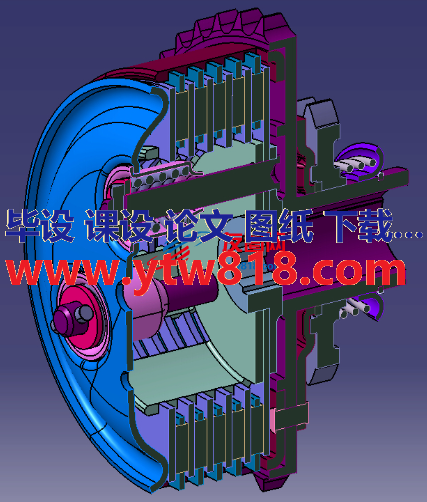 离合器内部结构维建模图纸 stp格式