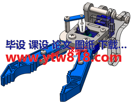 二指机械夹爪数模3D图纸 STEP格式