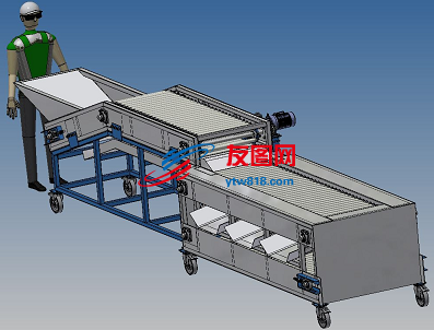 西红柿筛选流水线3D图纸 STP格式