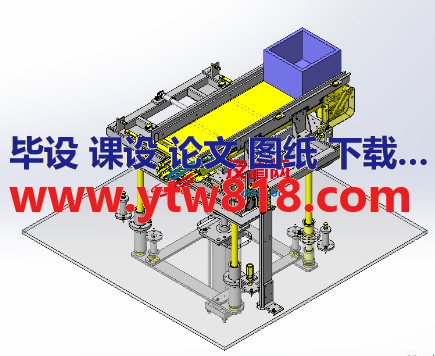 带送料的升降机3D数模图纸 Solidworks设计