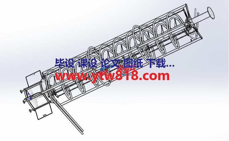 双螺旋升降机构三维套图