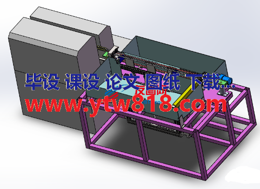 研磨自动上下料机3D图纸 Solidworks设计