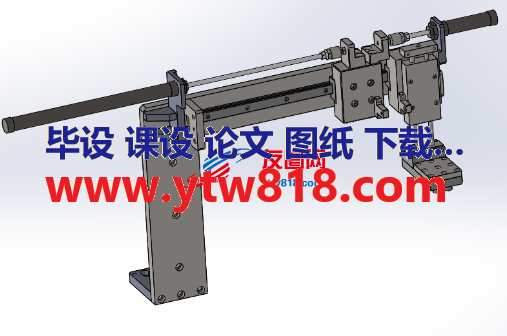 气缸取料双行程控制夹取结构3D数模图纸 Solidworks设计