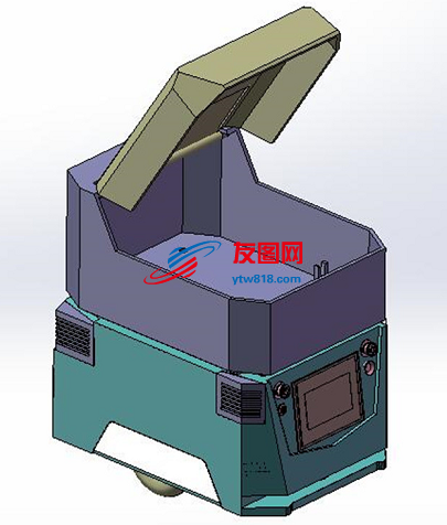 仓储物流AGV自动引导运输小车3D数模图纸 Solidworks 附STEP