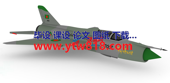 米格21 mig-21简易模型3D图纸 Solidworks设计 附STEP