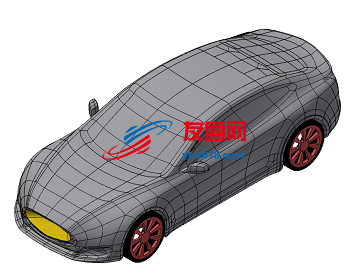 Tesla Model S特斯拉简易结构模型3D图纸 x_t格式