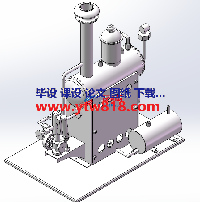 固定式蒸汽装置设计模型套图