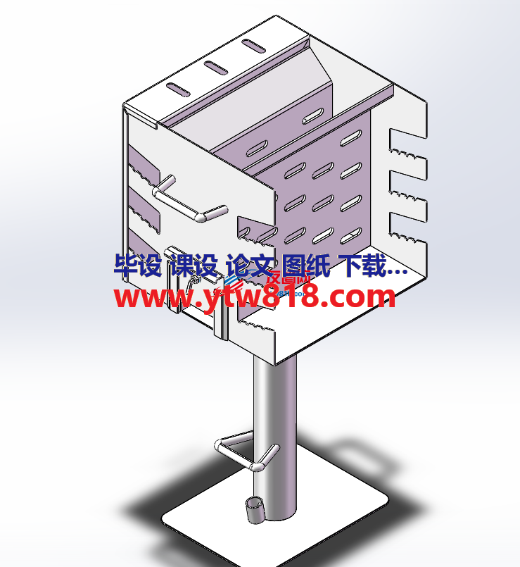 立式烧烤架设计三维套图