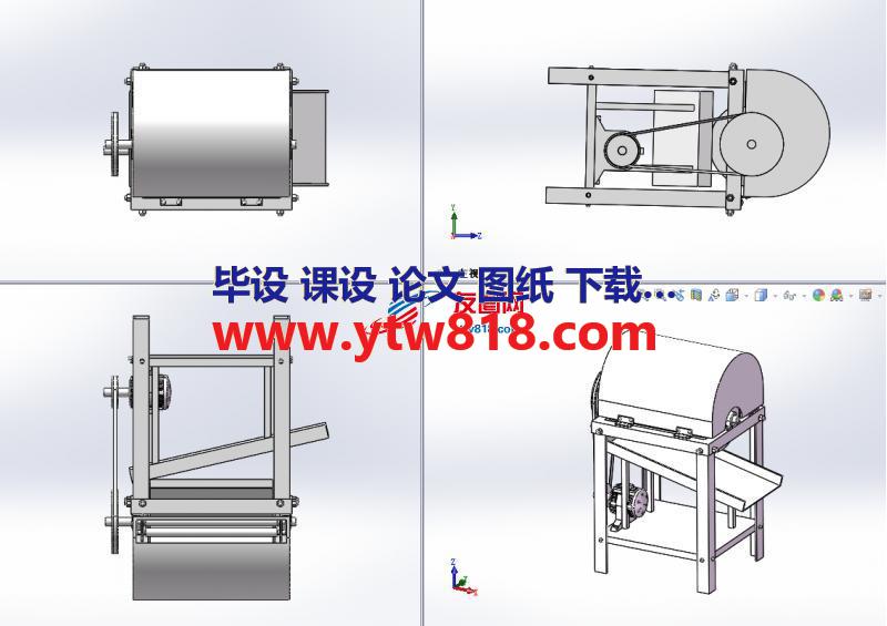 香蕉纤维提取机设计模型