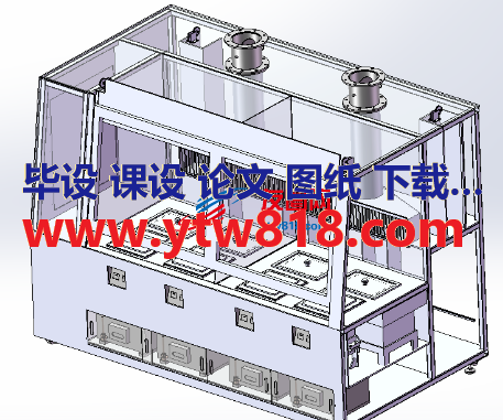 厚胶湿法去胶机3D数模图纸 Solidworks设计