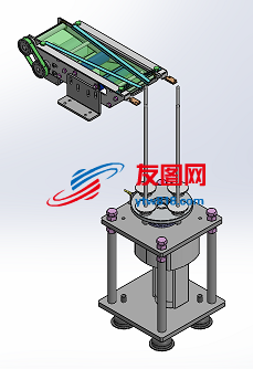 传送器输出机构3D图纸 STEP设计