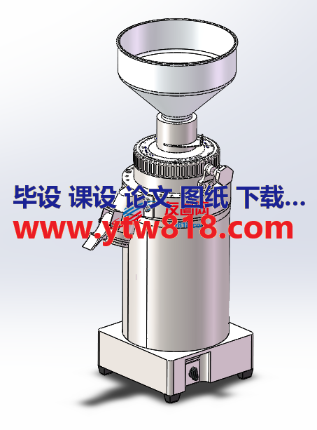 咖啡豆研磨机设计模型成套图