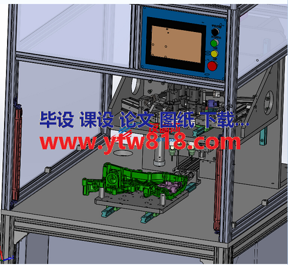 泵体螺丝拧紧机3D数模图纸 Solidworks设计