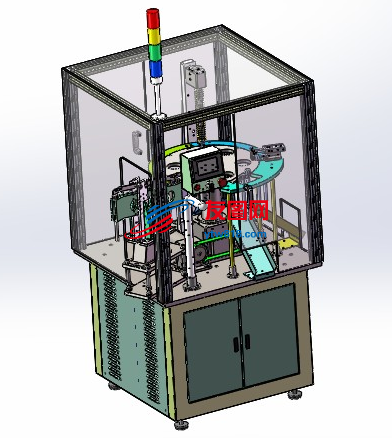 全自螺栓检测机3D数模图纸 Solidworks设计