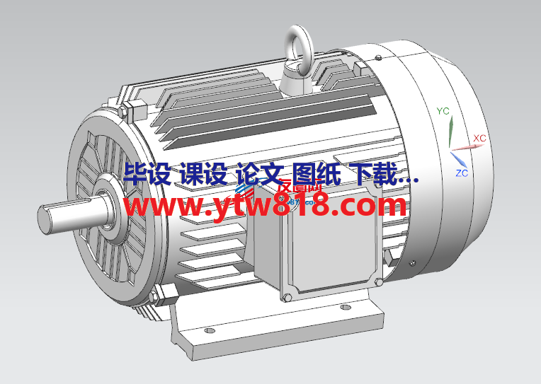 YE3-315S-4  电机三维模型