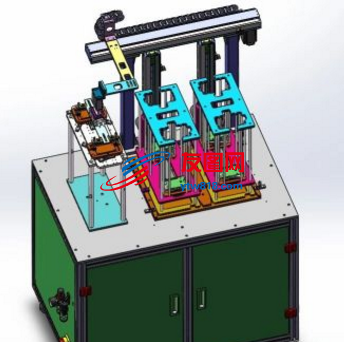 手机外壳压钢片机、自动装钢片机3D数模图纸 Solidworks设计