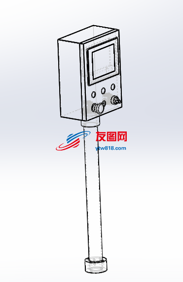 设备控制箱头三维图