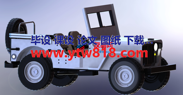 4x4玩具吉普车模型3D图纸 Solidworks设计 附STEP