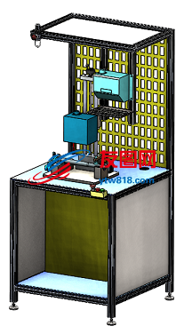 铝框设备3D图纸 Solidworks设计