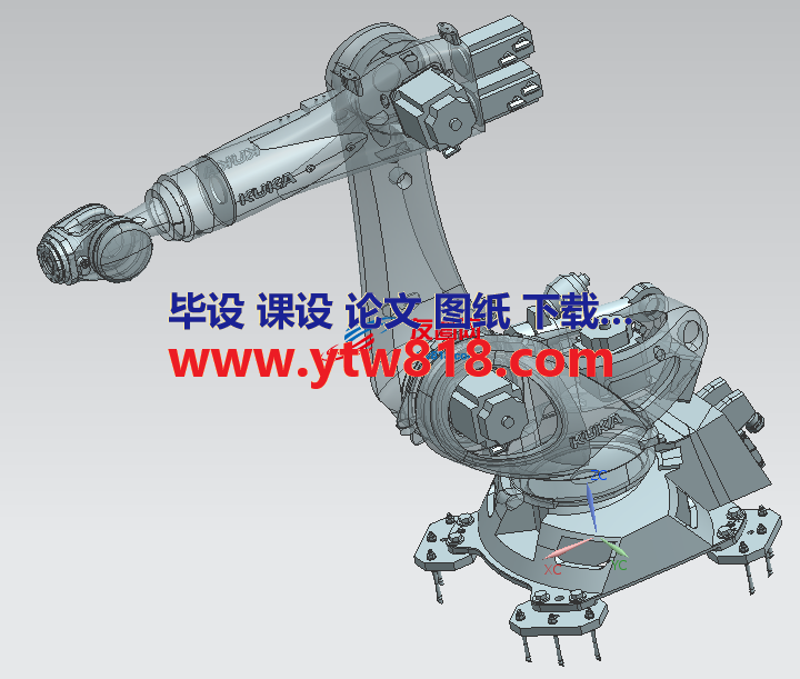 Kuka kr90-2700工业机械臂图纸  solidworks格式  stp格式