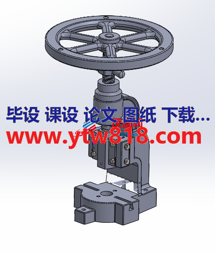 飞轮压紧装置机械结构三维套图