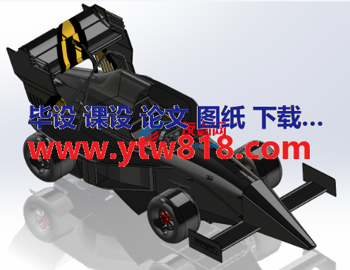 方程式赛车模型3D图纸 Solidworks设计 附STEP