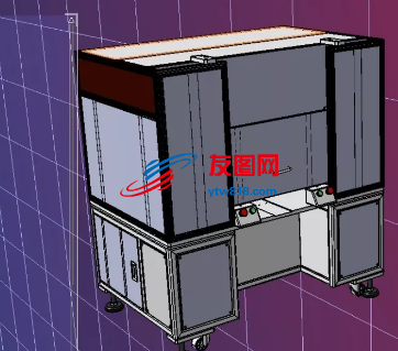 上下拉门防护罩3D数模图纸 STEP格式