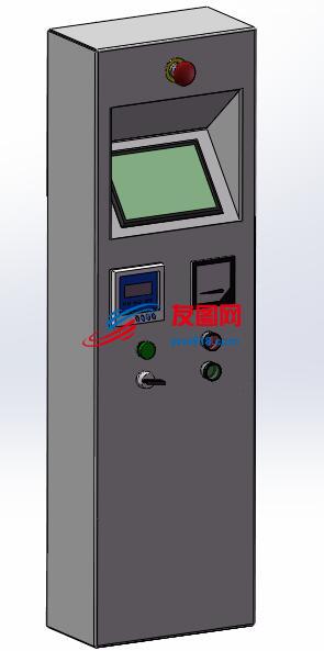 带触摸屏控制柜SW模型