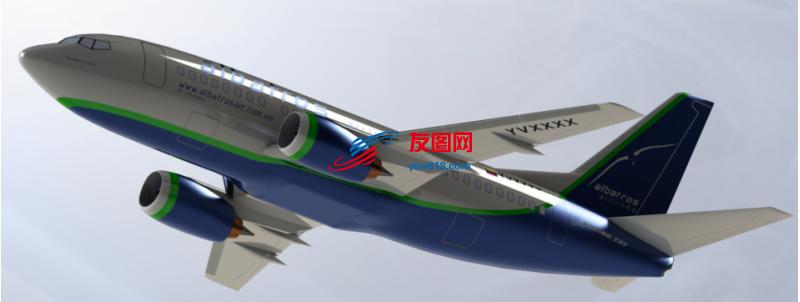 波音737客机模型 solidworks设计