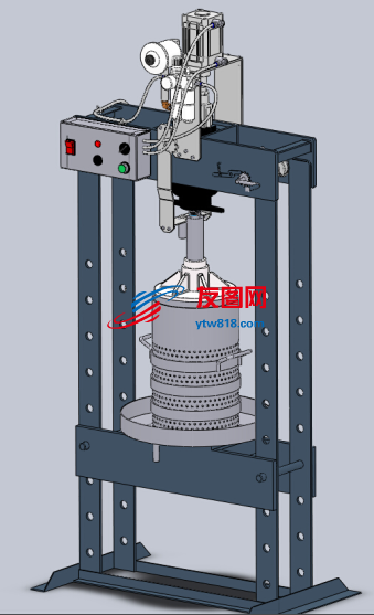 半自动分离机3D数模图纸 Solidworks设计 附STP