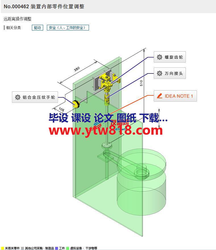 装置内部零件位置调整机构3D图纸 Solidworks设计 附STP