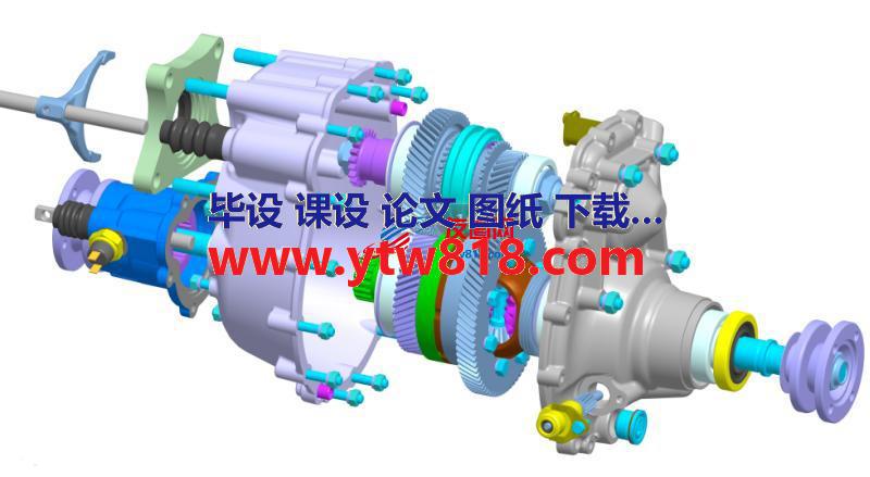 越野车分动箱3D数模图纸 STP格式