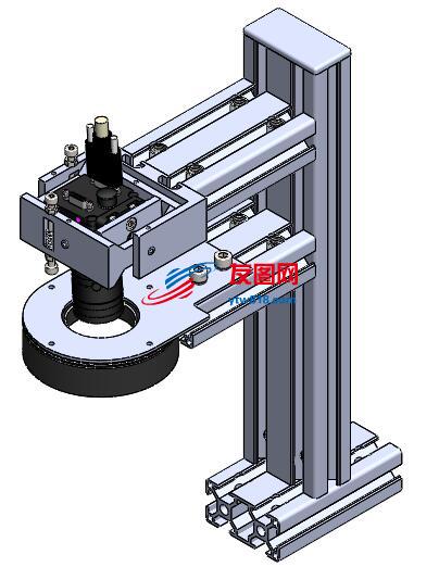 机械视觉检测相机安装角度调整机构三维图