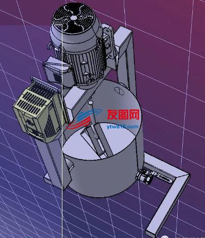 Montagem搅拌机模型3D图纸 STEP格式