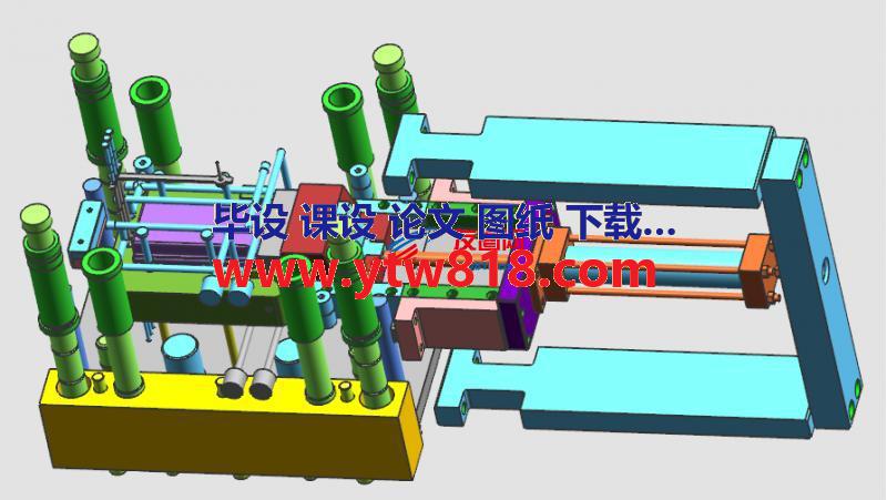 长抽芯蓝牙盒子模具设计