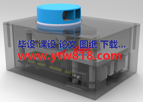 激光建图传感器3D数模图纸 Solidworks设计