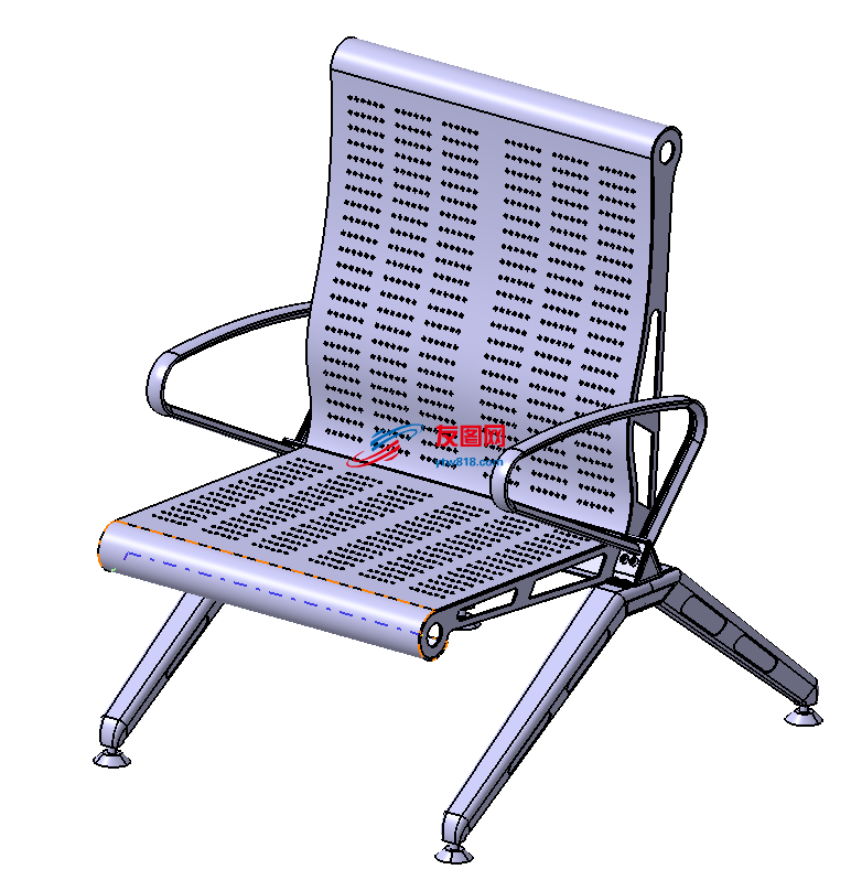 CATIA设计的Chair椅子3D模型图纸