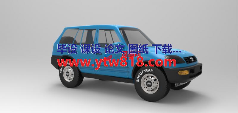 本田Toyota rav4休闲越野车模型3D图纸