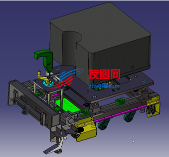 重型模具移动车3D图纸 CATIA设计 附STP