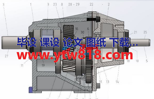 直齿轮斜齿轮传动箱3D图纸 Solidworks设计