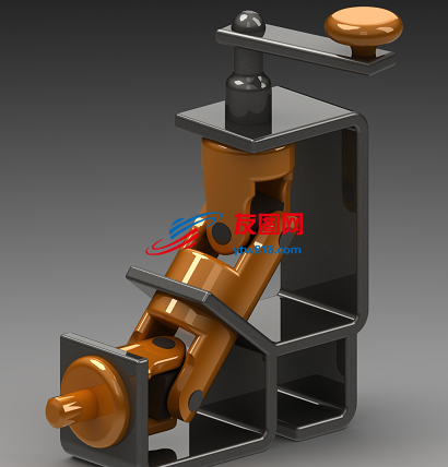 双万向节垂直输出机构3D图纸 Solidworks设计 附IGS