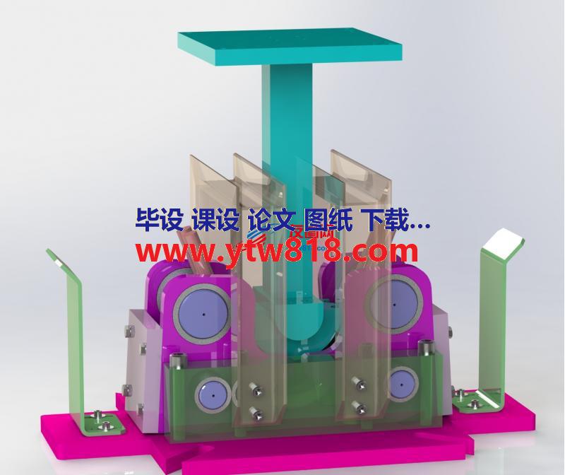 钳式折弯机构3D图纸 Solidworks设计 附STEP