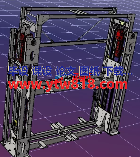 4吨负荷双层托盘升降机3D数模图纸 STP格式