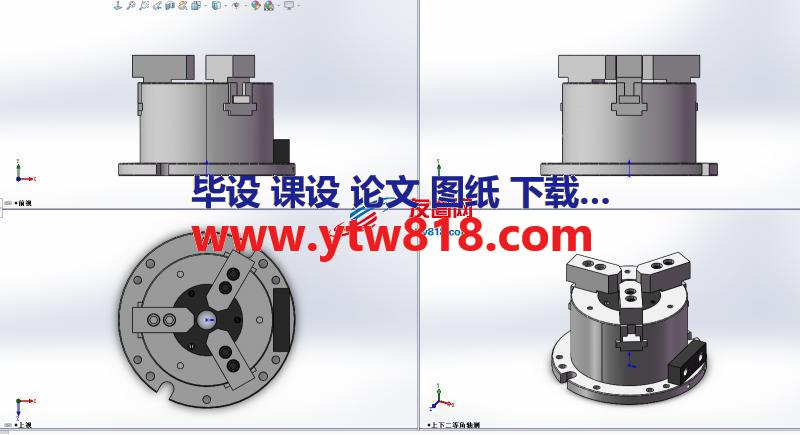 MO系列前置立式中空动力卡盘