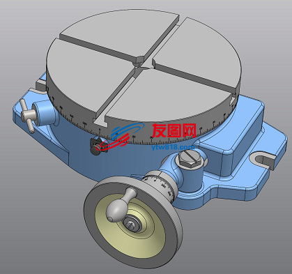 旋转台回转台3D图纸 Solidworks设计 附STEP IGS