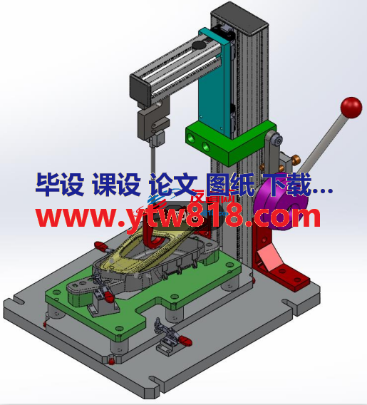 负荷检查夹具模型3D图纸 x_t格式